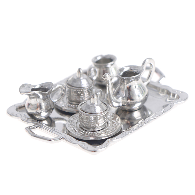 Kids Outdoor Kitchen Accessories - 10 pçs/set 1/12 casa de bonecas