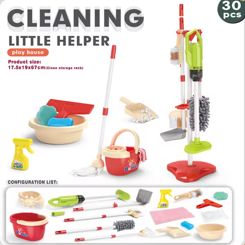 Kids Outdoor Broom - Brinquedos de Simulação para Crianças, Ferramentas
