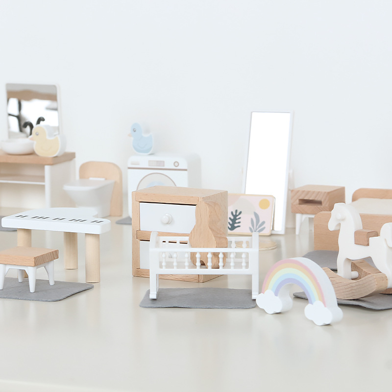 Kids Outdoor Kitchen Accessories - Móveis modernos para casa de bonecas,